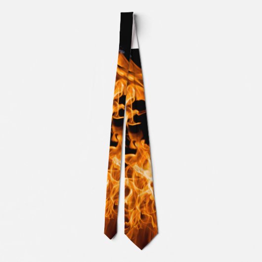 Oranje vlam stropdas (Achterkant)