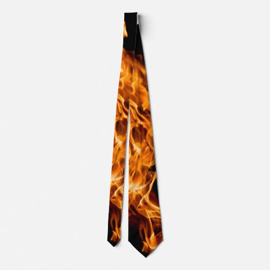 Oranje vlam stropdas (Achterkant)
