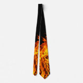 Oranje vlam stropdas (Achterkant)