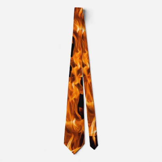 Oranje vlam stropdas (Voorkant)