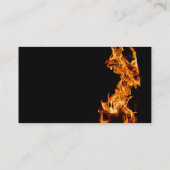 Oranje vlam visitekaartje (Achterkant)