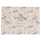 Oranje vleermuizen Spooky Schattige Genderneutraal Groot Cadeauzakje (Achterkant)