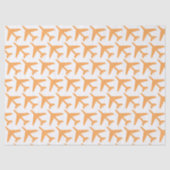 Oranje vliegtuigen die een pilotenavontuur volgen tissuepapier (Voorkant)