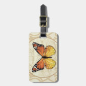  Oranje vlinder Bagagelabel (Voorkant verticaal)