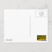 Oranje vlinder briefkaart (Achterkant)