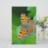 Oranje vlinder briefpapier (Staand voorkant)