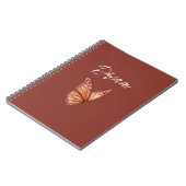Oranje Vlinder Droom Notitieboek (Linkerzijde)
