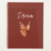 Oranje Vlinder Droom Planner (Voorkant)