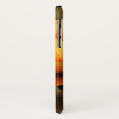 Oranje vlinder en bloemen Case-Mate iPhone case (Achterkant/links)