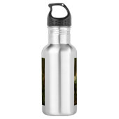 Oranje vlinder en bloemen waterfles (Achterkant)