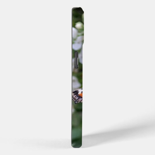 Oranje vlinder en witte bloesems Case-Mate iPhone case (Achterkant / Rechts)