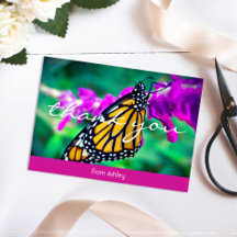 Oranje vlinder foto aangepaste naam