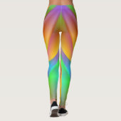 Oranje vlinder leggings (Achterkant)