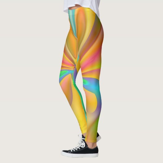 Oranje vlinder leggings (Links)