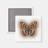 Oranje vlinder magneet (Voorkant / Achterkant)