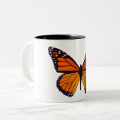 Oranje vlinder Mok (Voorkant links)