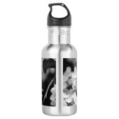 Oranje vlinder op appelbloesem waterfles waterfles  (Achterkant)