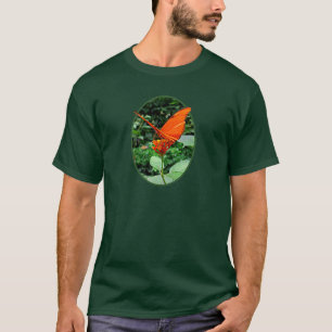 Oranje vlinder op Lantana Mannen T-shirt
