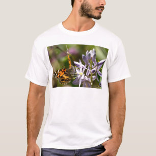 Oranje Vlinder op Wilde Hyacint Kleding & Cadeaus T-shirt