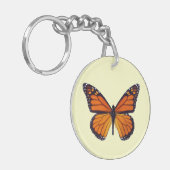 Oranje vlinder Sleutelhanger (Voorkant Links)
