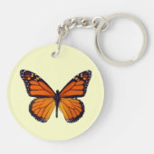 Oranje vlinder Sleutelhanger (Achterkant)
