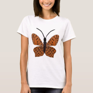 Oranje vlinder t-shirt