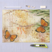  Oranje vlinder Tissuepapier (Craft)