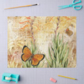  Oranje vlinder Tissuepapier (Craft)