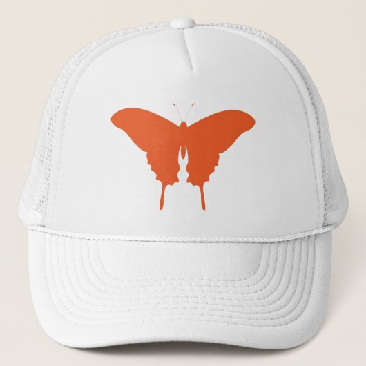 Oranje vlinder Trucker Hat Pet (Voorkant)
