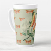 Oranje Vlinder Vine Latte Mok (Linkerhoek)