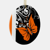 Oranje vlinderbloemige Ornamenten (Rechts)