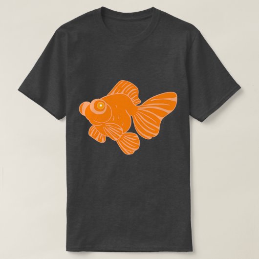 Oranje vlinderescoop t-shirt (Design voorkant)