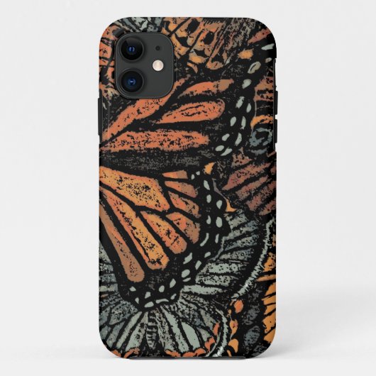 Oranje vlinderfantasie abstracte kunst Case-Mate iPhone case (Achterkant)