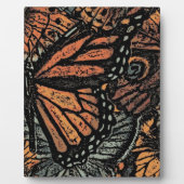 Oranje vlinderfantasie abstracte kunst fotoplaat (Voorkant)