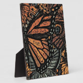 Oranje vlinderfantasie abstracte kunst fotoplaat (Zijkant)