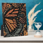 Oranje vlinderfantasie abstracte kunst fotoplaat (Zijkant)