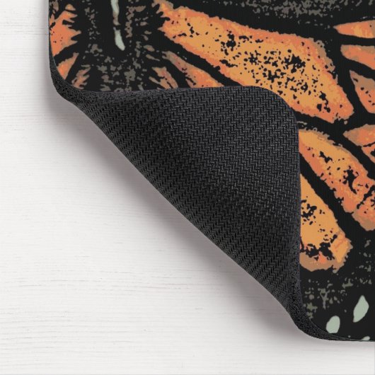 Oranje vlinderfantasie abstracte kunst muismat (Hoek)