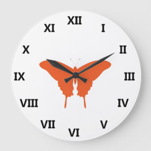 Oranje vlinderkunst grote klok