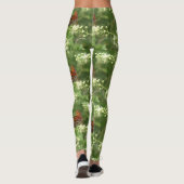 Oranje vlinderLeggings met persoonlijke naam Leggings (Achterkant)