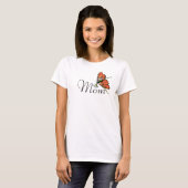 Oranje vlindermaaltijd t-shirt (Voorkant volledig)