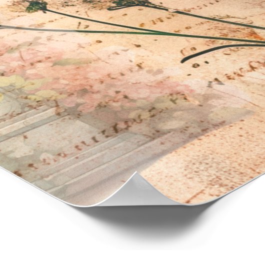  Oranje vlinders Poster (Hoek)