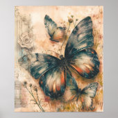  Oranje vlinders Poster (Voorkant)