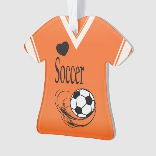 Oranje Voetbal Ornament (voorkant)