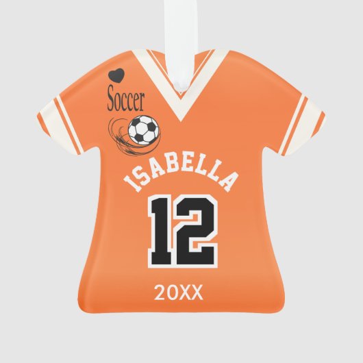 Oranje Voetbal Ornament (achterkant)