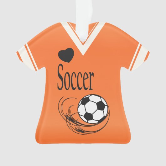 Oranje Voetbal Ornament (voorkant)