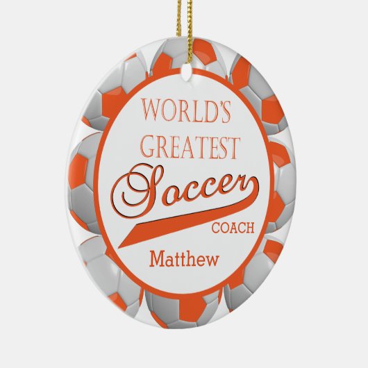 Oranje Voetbal | SJABLOON Keramisch Ornament (Rechts)