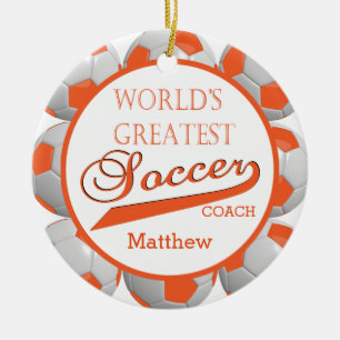 Oranje Voetbal   Sjabloon Keramisch Ornament