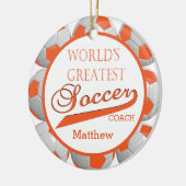 Oranje Voetbal | SJABLOON Keramisch Ornament (Links)