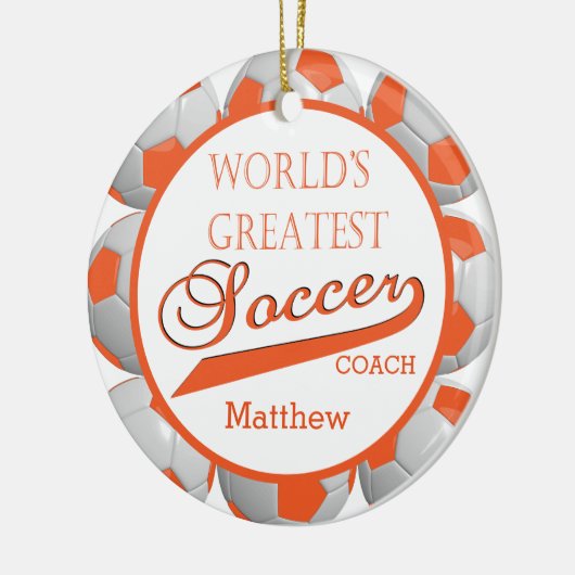 Oranje Voetbal | SJABLOON Keramisch Ornament (Links)