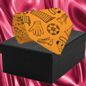 Oranje voetbaluitrusting stropdas